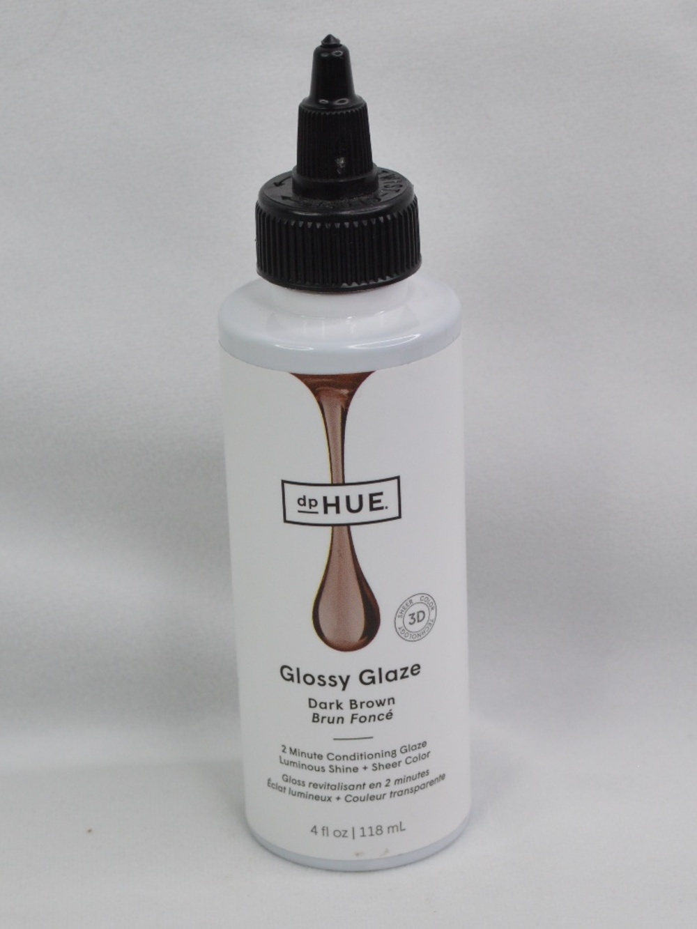 dpHUE Glossy Glaze - 2 minute conditioning glaze - Dark Brown 4 fl oz / 118 mL